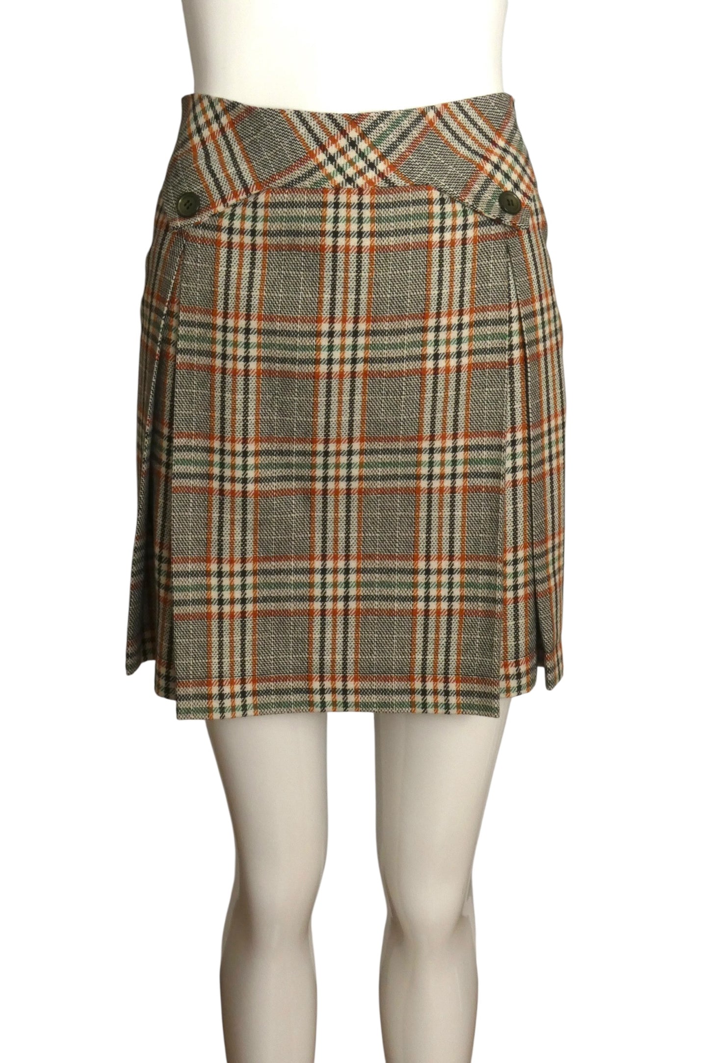 2007 Wool Plaid Skirt Size 6