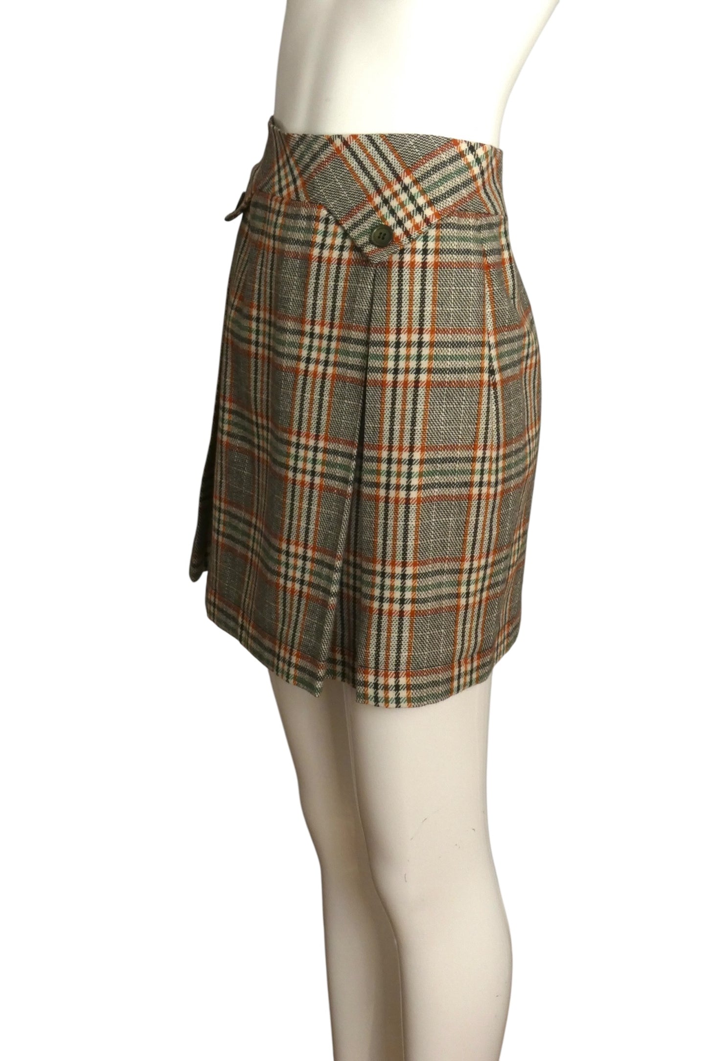 2007 Wool Plaid Skirt Size 6