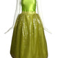 2000 Lime Jumpsuit and Sequin Skirt Ensemble, Size 4
