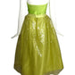 2000 Lime Jumpsuit and Sequin Skirt Ensemble, Size 4