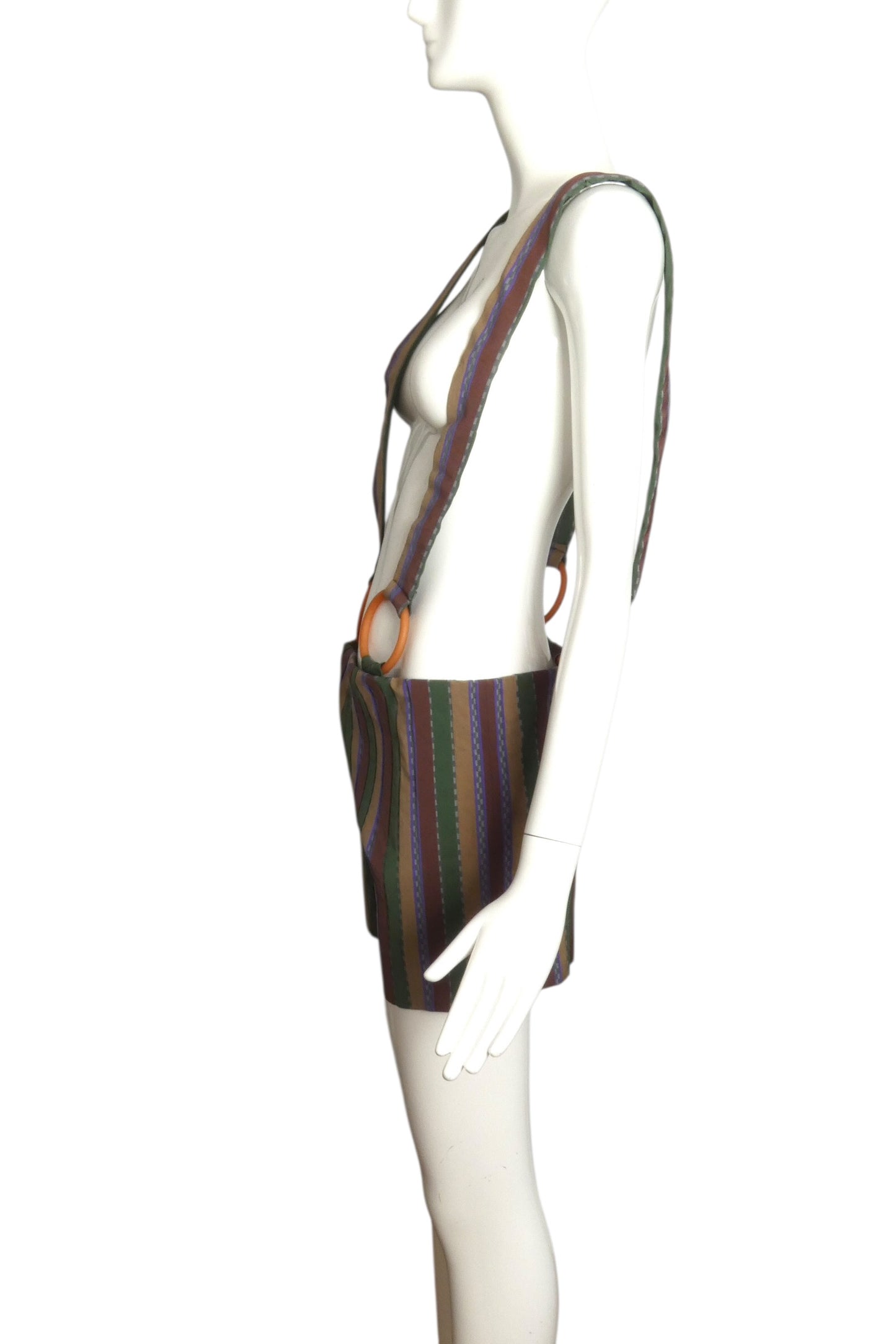 PIERRE CARDIN - 2003 Striped Knit  Suspender Shorts, Size 8