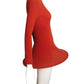 1993 Haute Couture Wool Knit Hoop Mini Dress, Size-4