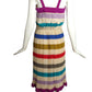 1970s Haute Couture Pleated Silk Dress, Size-4