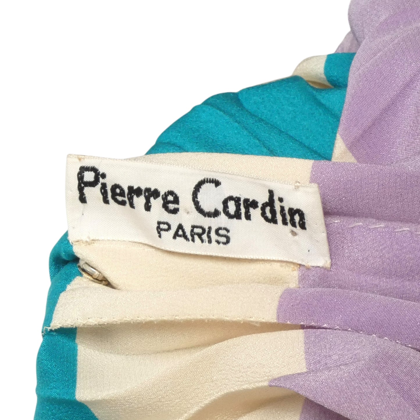 1970s Haute Couture Pleated Silk Dress, Size-4