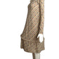 1980 Haute Couture Wool Knit Hoop Dress, Size-4
