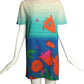 2001 Floral Rayon Dress, Size 8