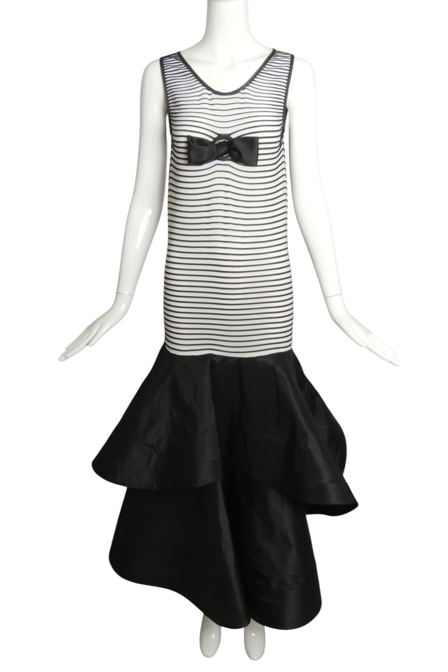 2002 Knit & Taffeta Dress, Size 2