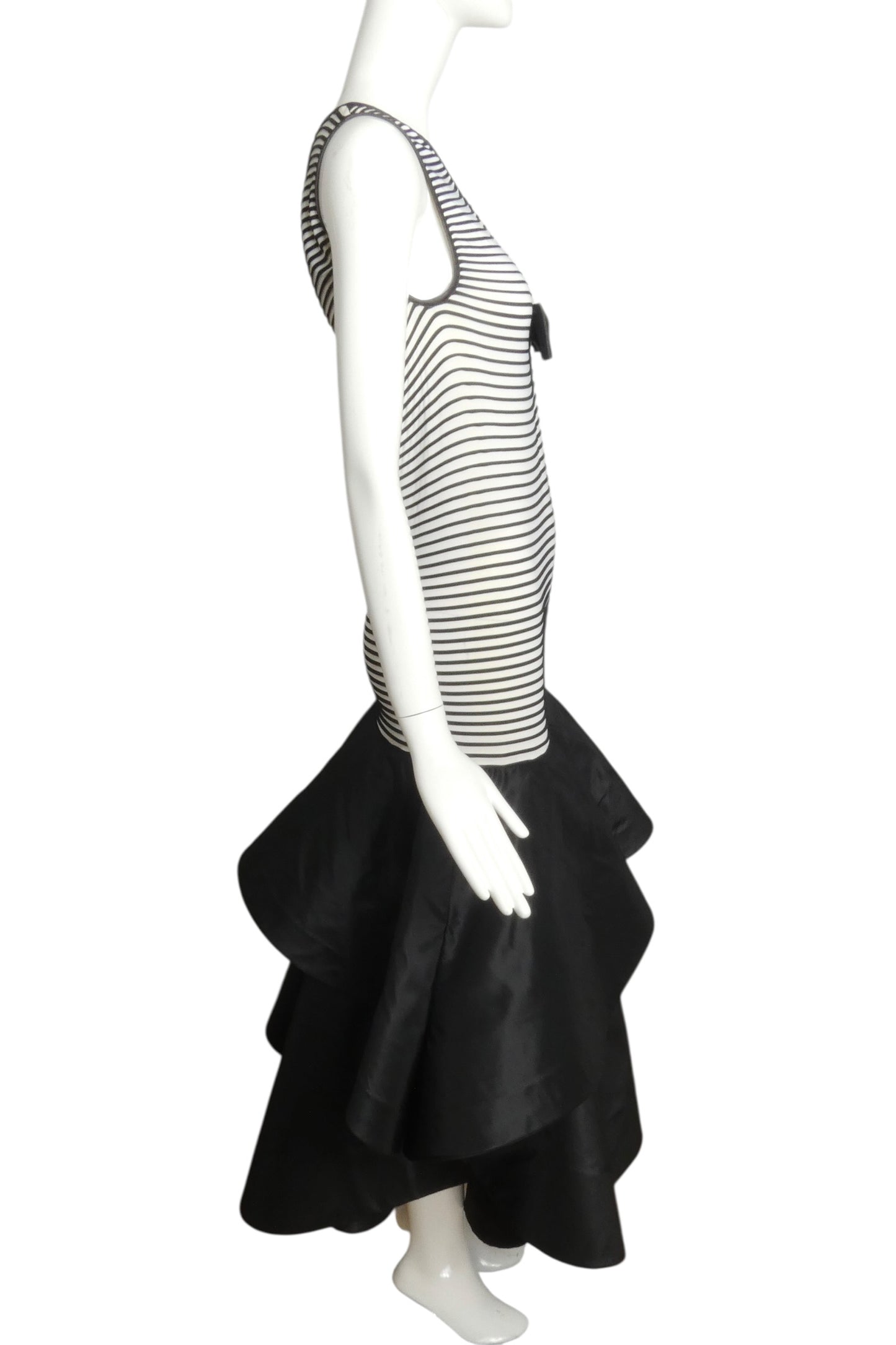 2002 Knit & Taffeta Dress, Size 2