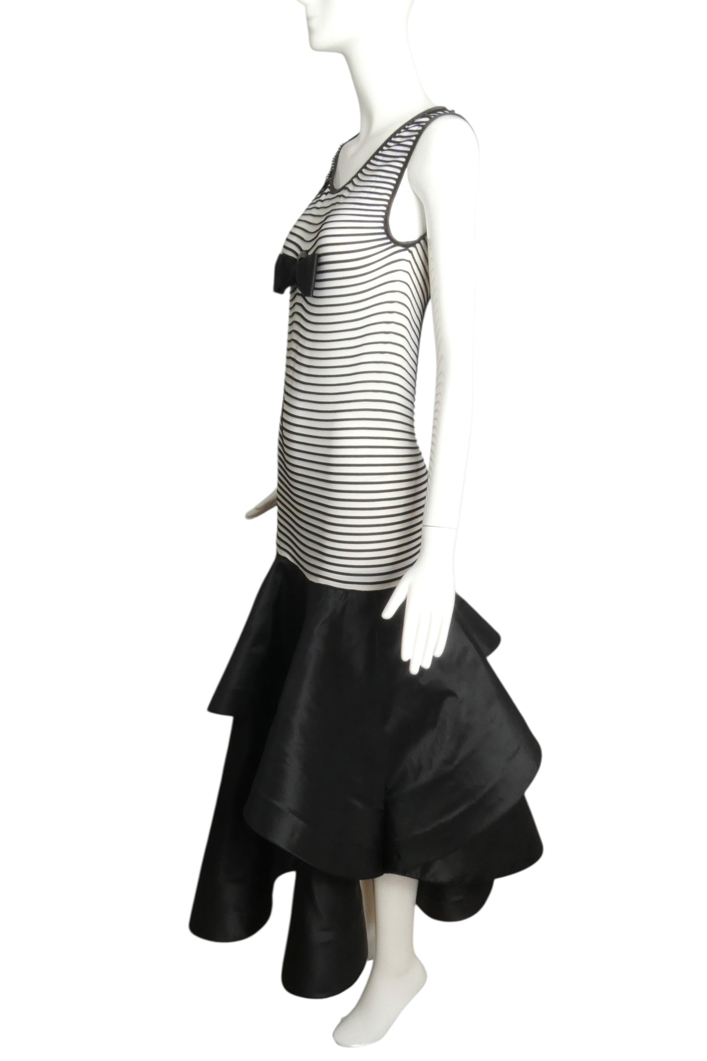 2002 Knit & Taffeta Dress, Size 2