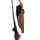 1990s Haute Couture Crepe Fabric Block Dress, Size-4