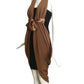 1990s Haute Couture Crepe Fabric Block Dress, Size-4