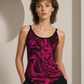 1980s Linen Print Tank, Size-4