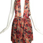 1980 Haute Couture Pleated Silk Dress, Size 4