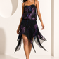 1998 Pleated Chiffon Party Dress, Size-6