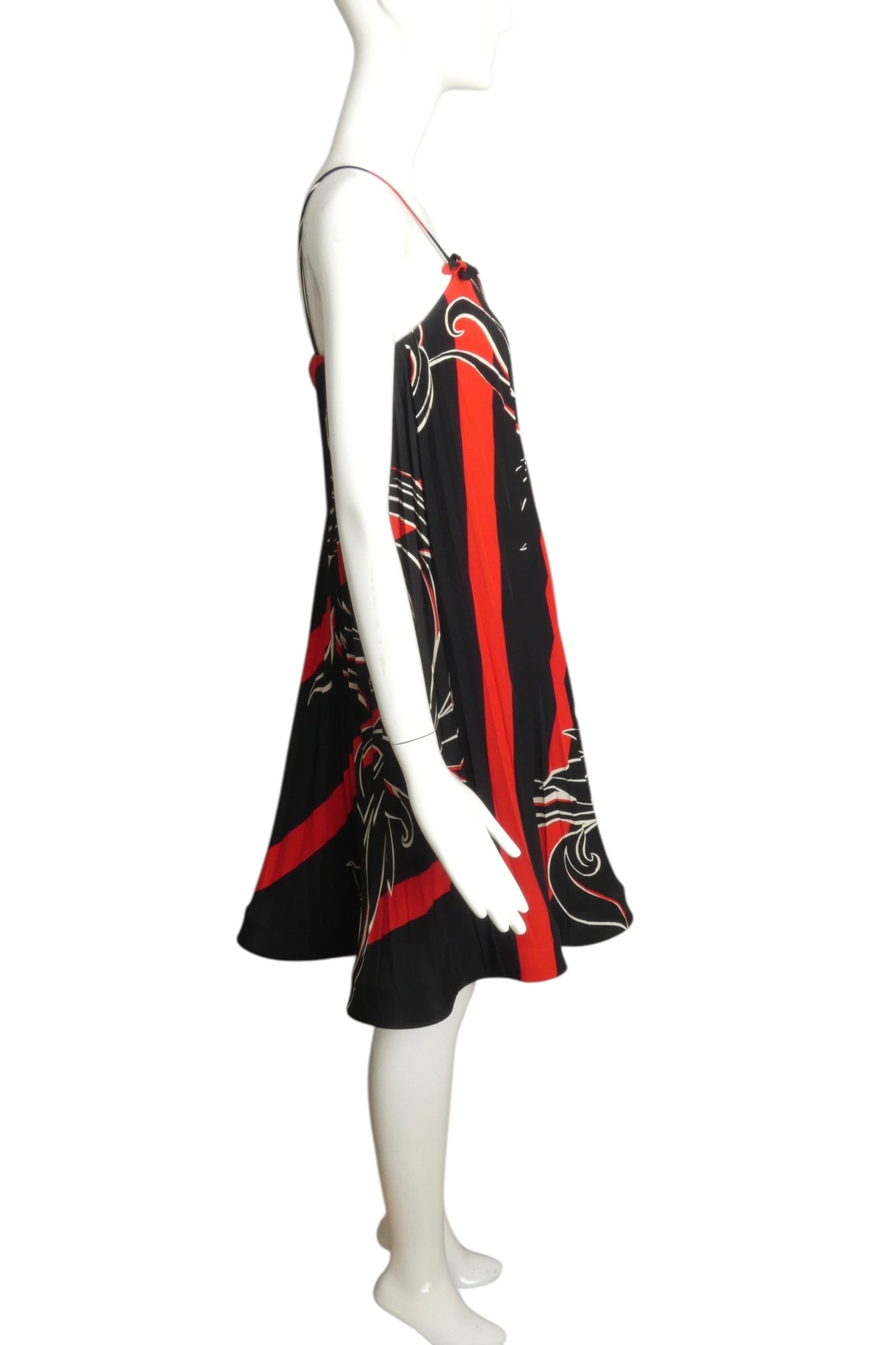 1997 Pleated Silk Dress, Size 6