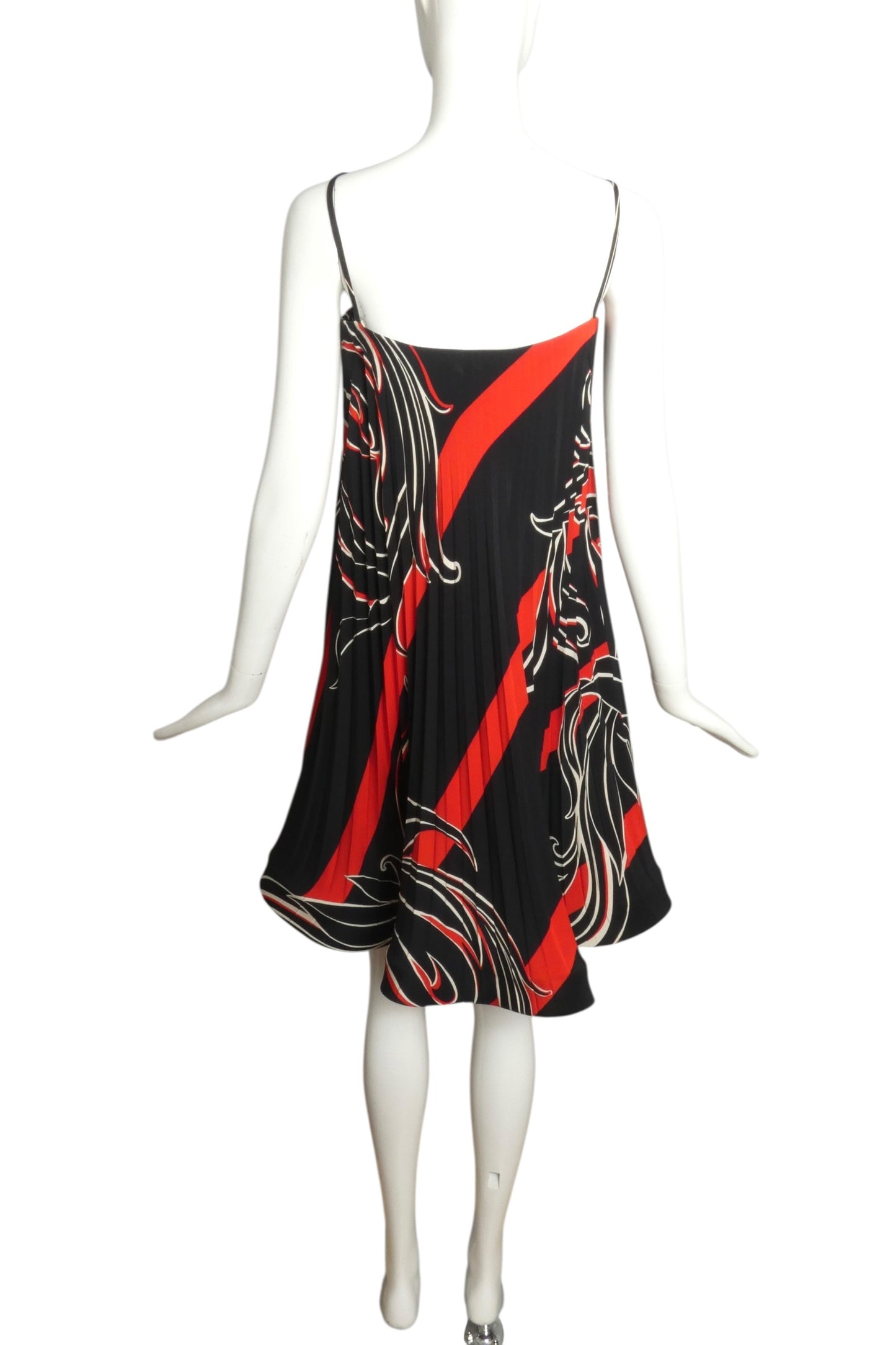 1997 Pleated Silk Dress, Size 6