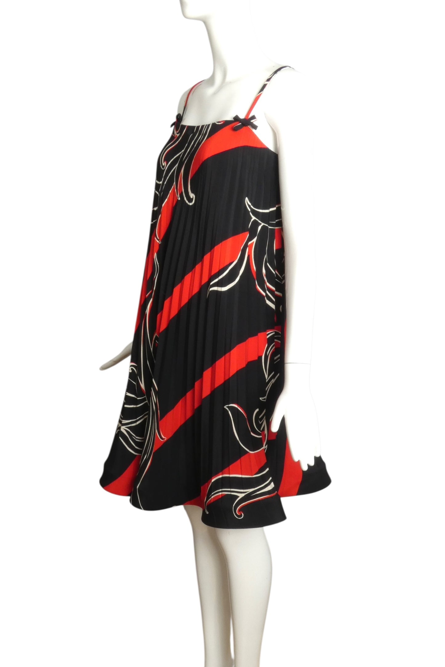 1997 Pleated Silk Dress, Size 6