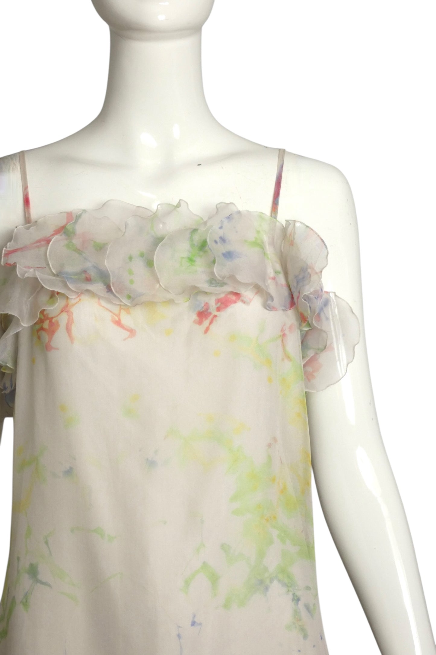2006 Organza Ruffle Dress, Size-4