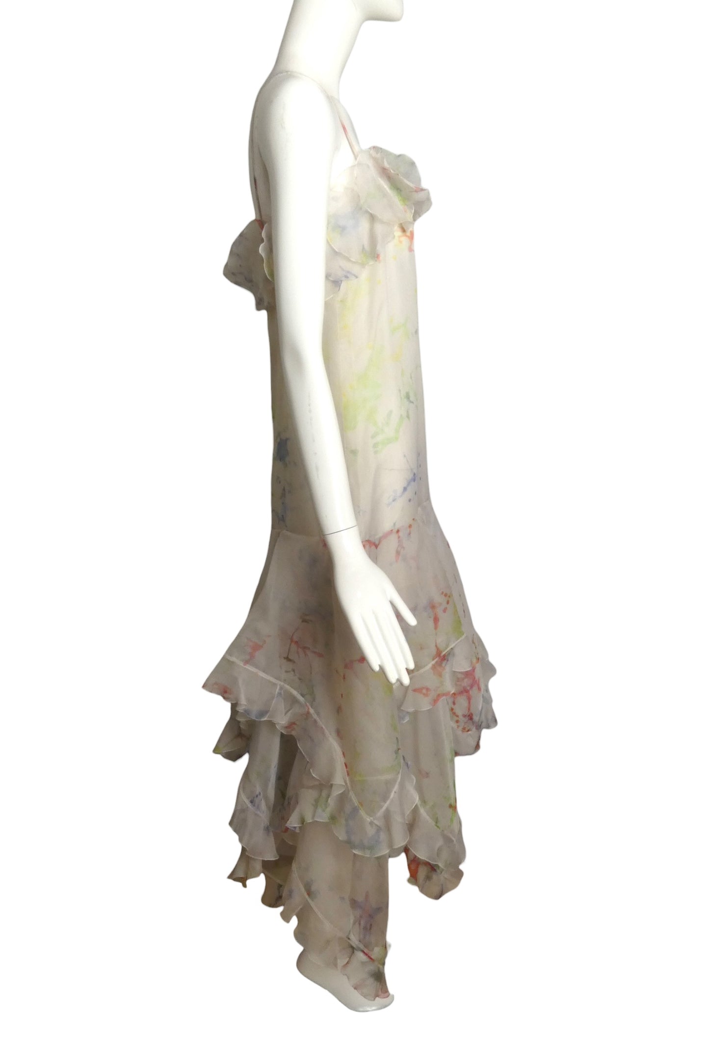 2006 Organza Ruffle Dress, Size-4