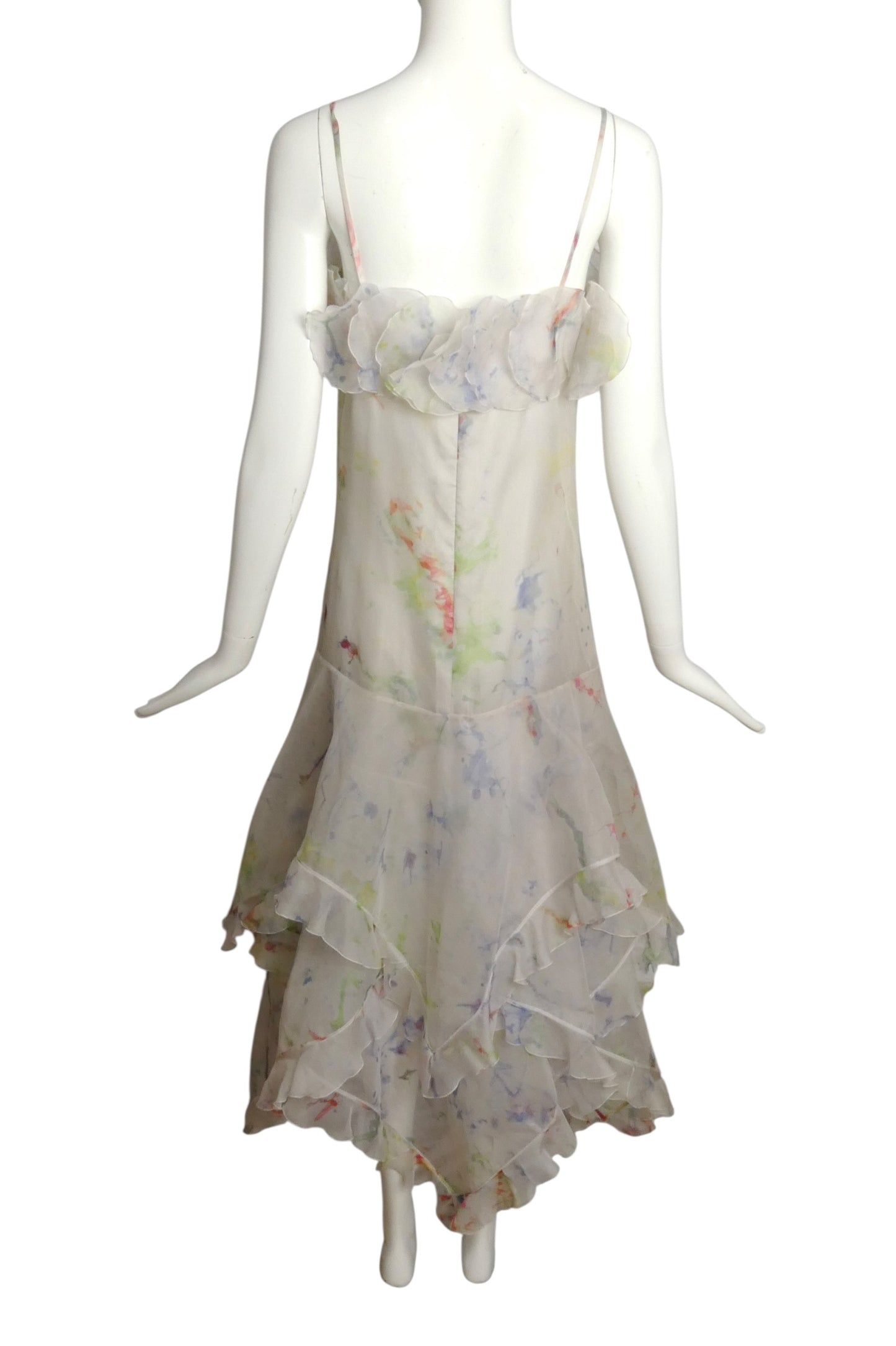 2006 Organza Ruffle Dress, Size-4