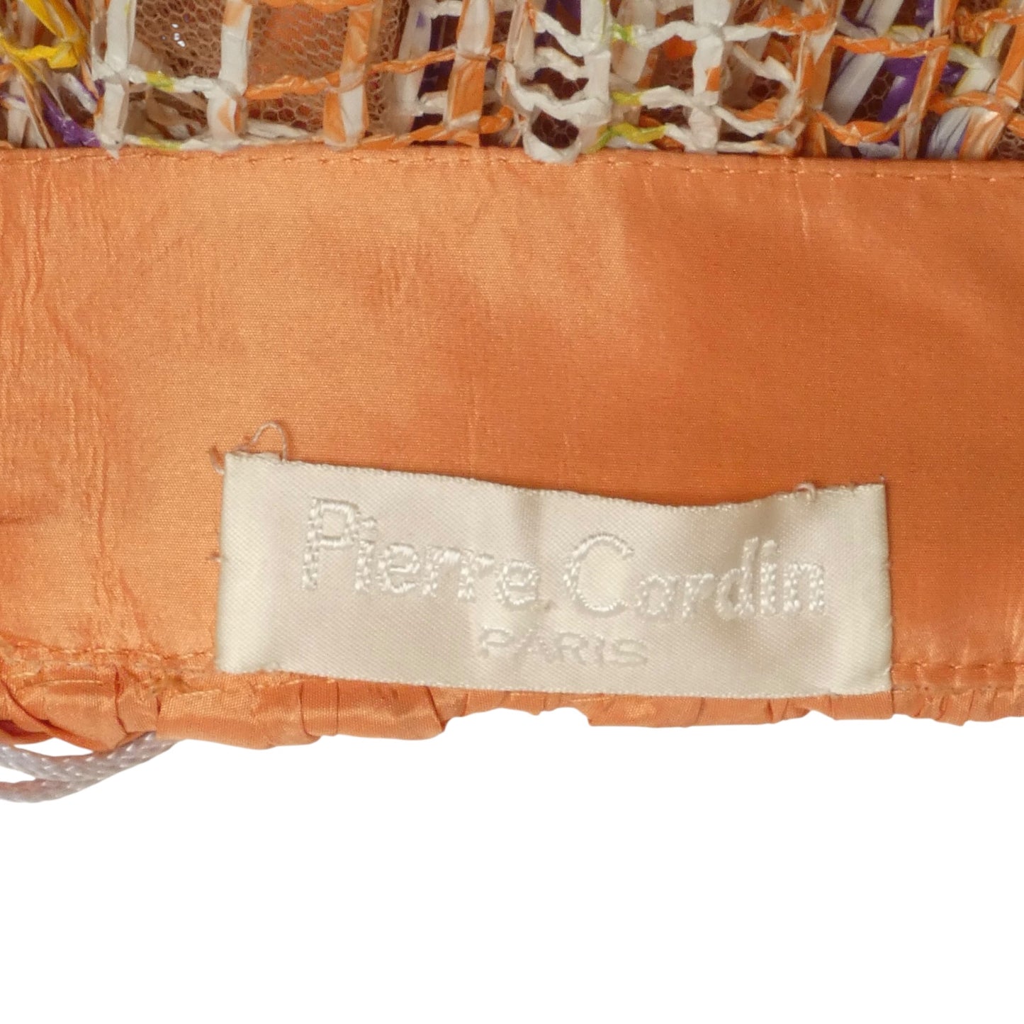 2000 Orange Painted Raffia Ballgown Skirt, Size 4