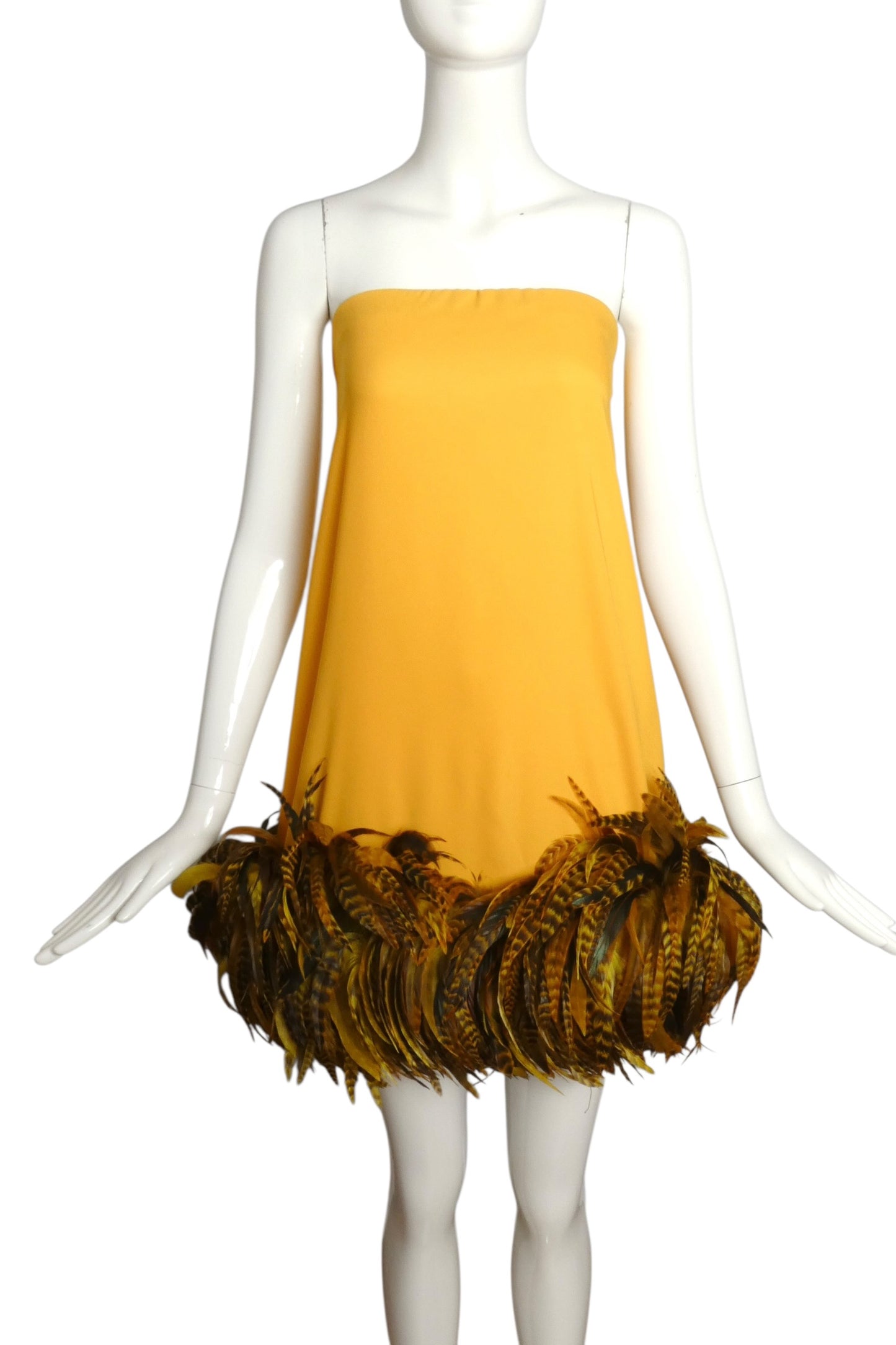 2005 Silk & Feather Dress, Size 6