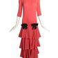 2009 Tiered Knit Evening Dress, Size-6