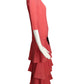2009 Tiered Knit Evening Dress, Size-6