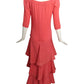 2009 Tiered Knit Evening Dress, Size-6
