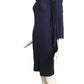 1989 Haute Couture Navy Wool Knit Dress, Size-2