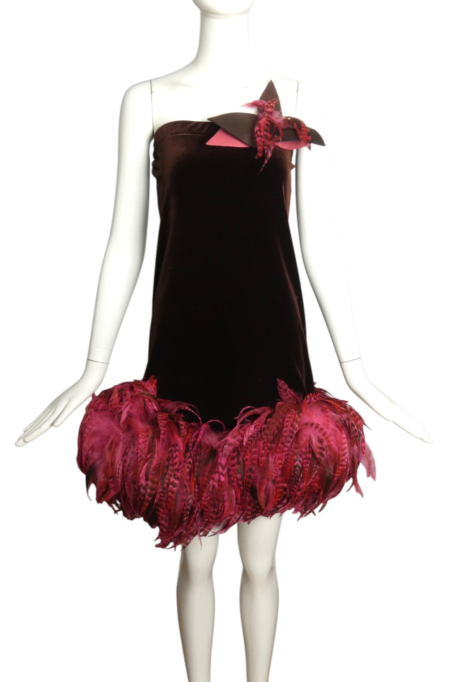 2005 Velvet & Feather Dress, Size 6