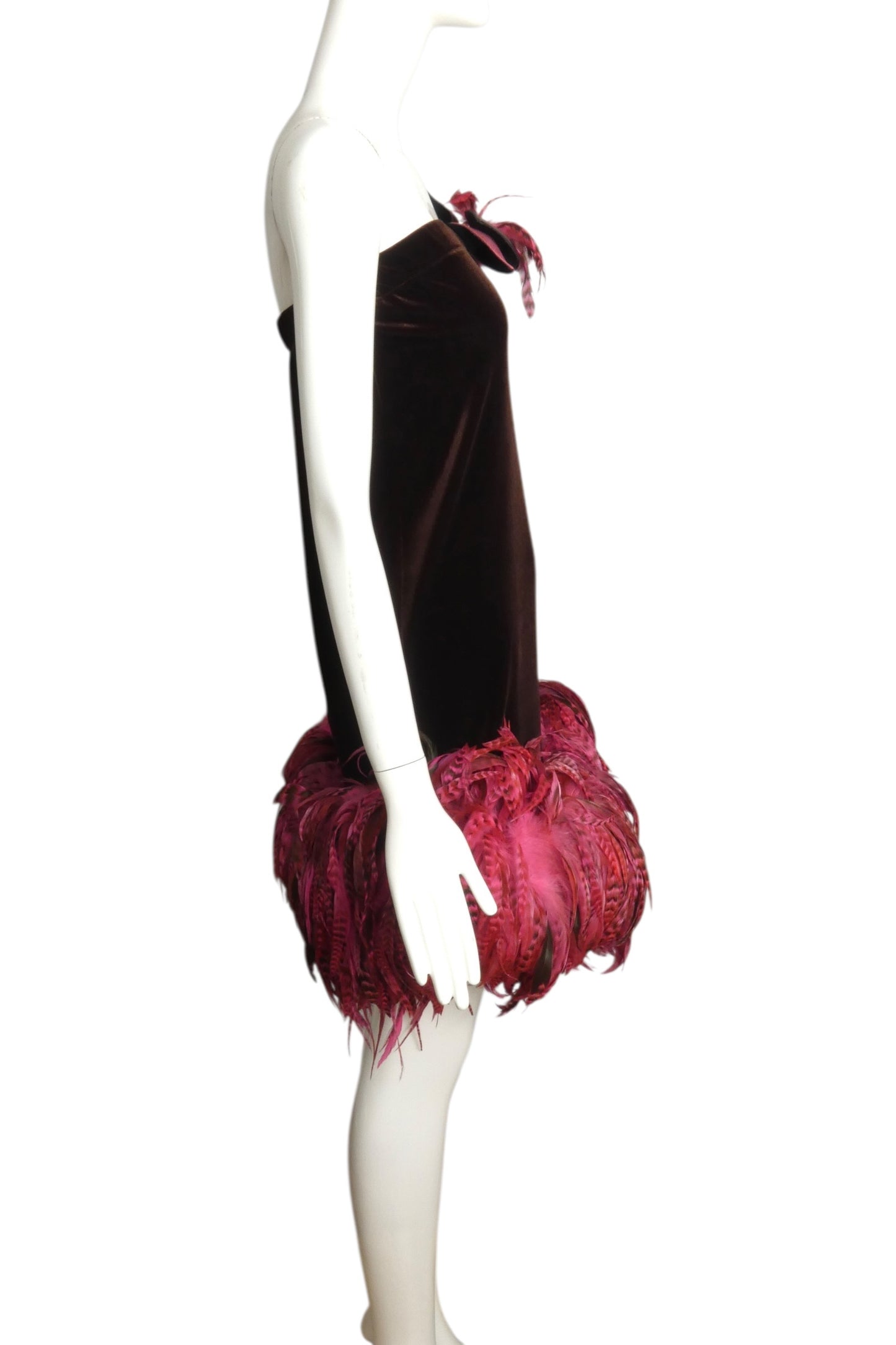 2005 Velvet & Feather Dress, Size 6