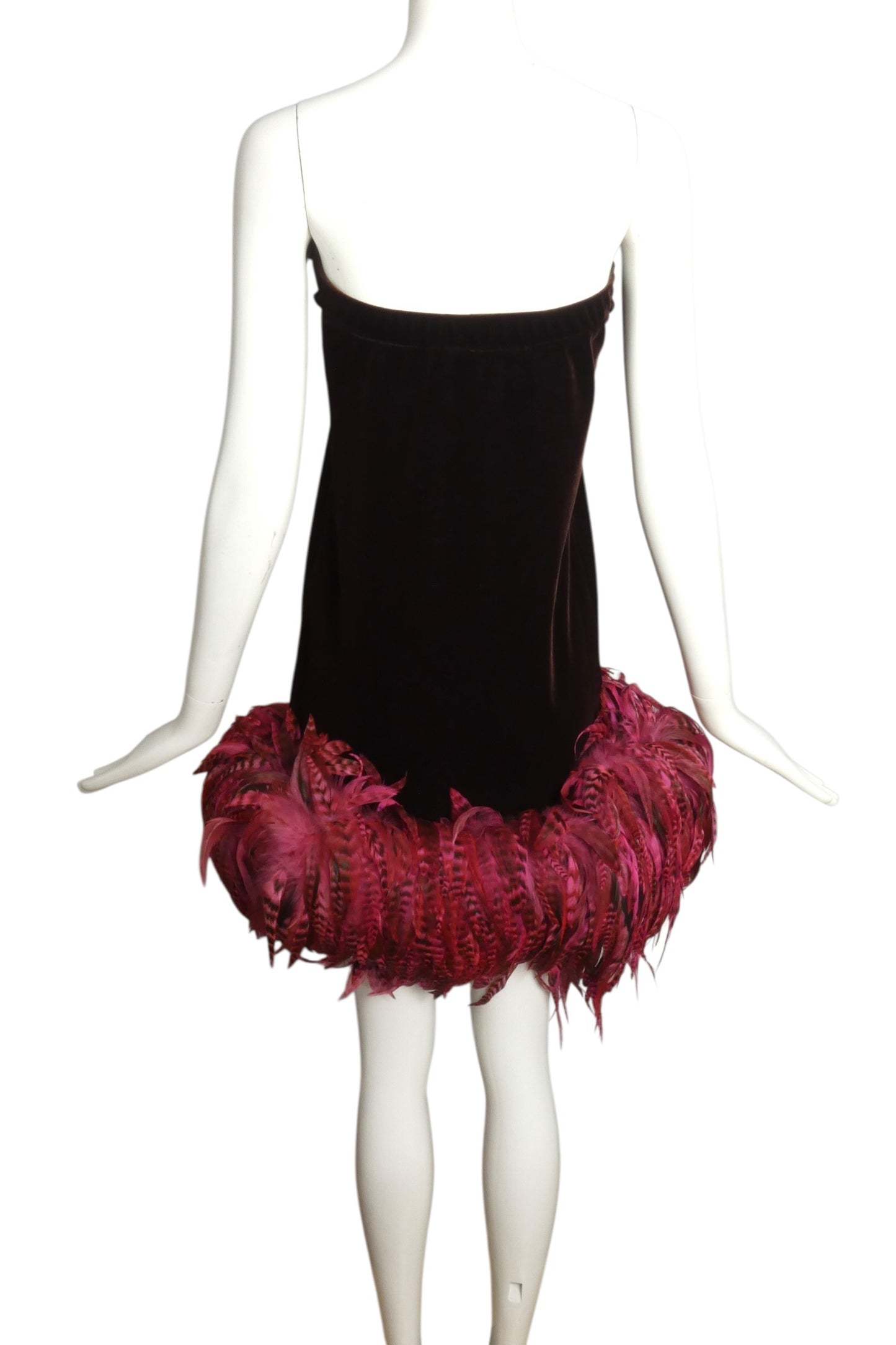 2005 Velvet & Feather Dress, Size 6