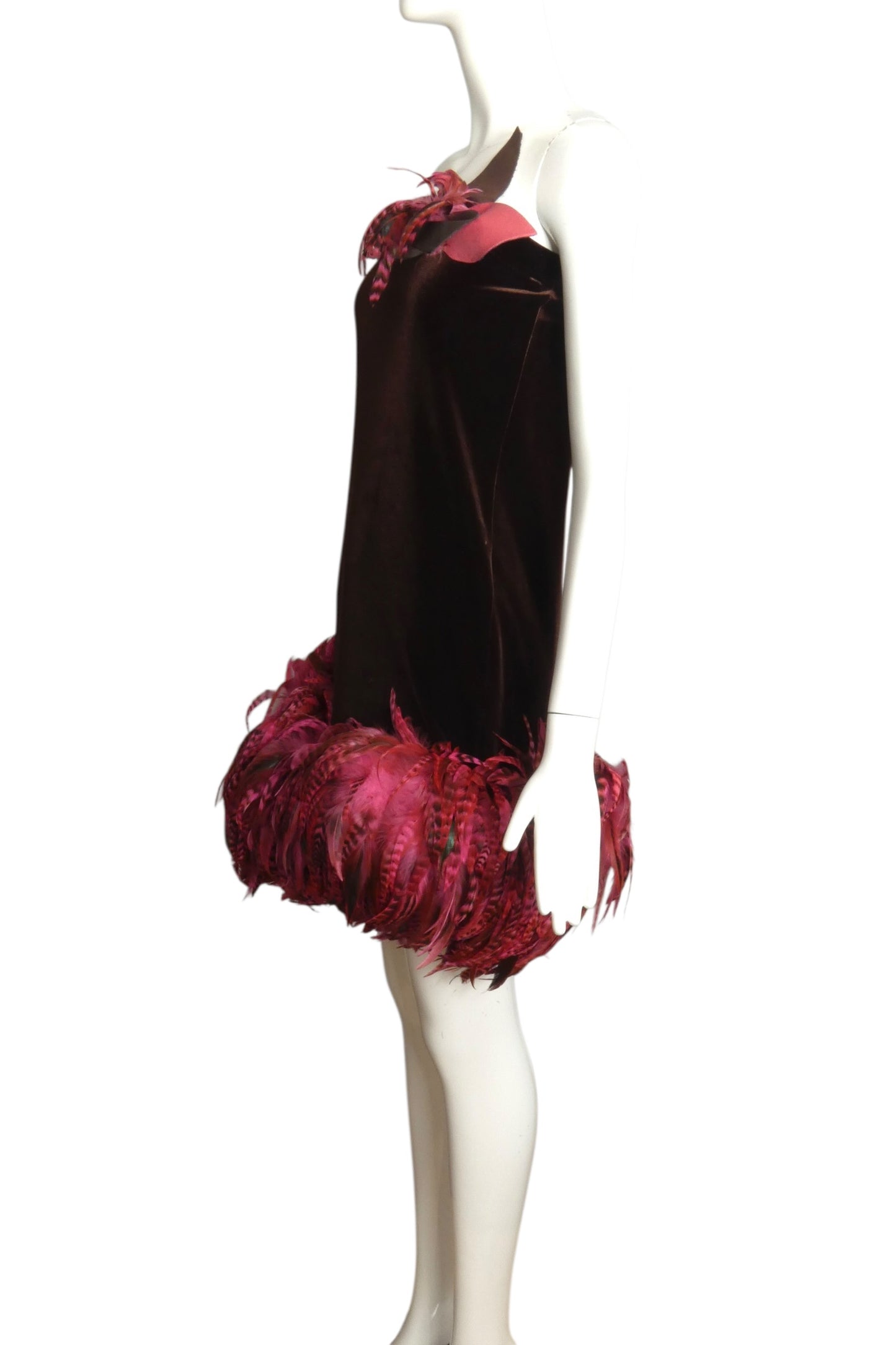 2005 Velvet & Feather Dress, Size 6