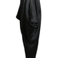1978 Black Satin Harem Style Pants, Size-4