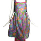 1989 Haute Couture Floral Print Gazar Dress, Size 6