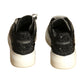 Crystal Encrusted Sneakers, Size-36