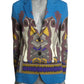 Printed Knit Blazer, Size 8