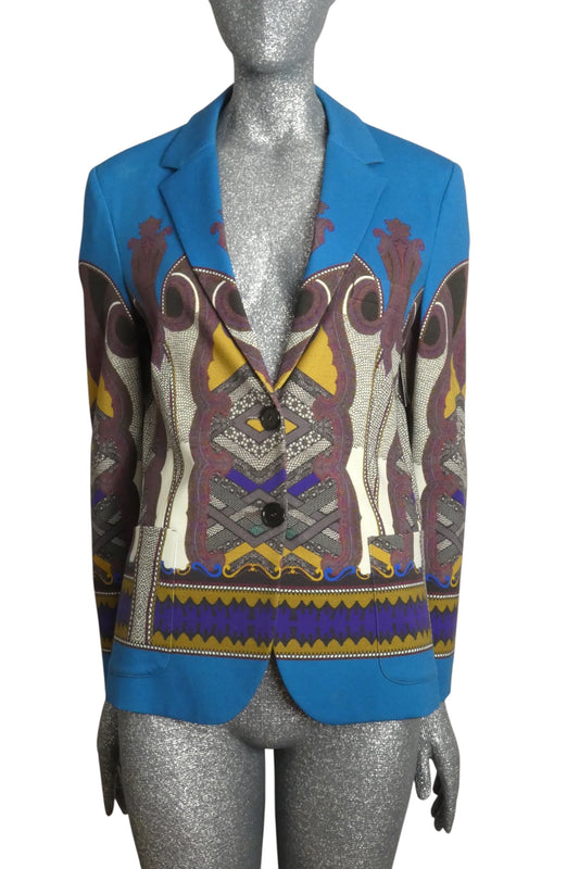 ETRO - Printed Knit Blazer, Size 8