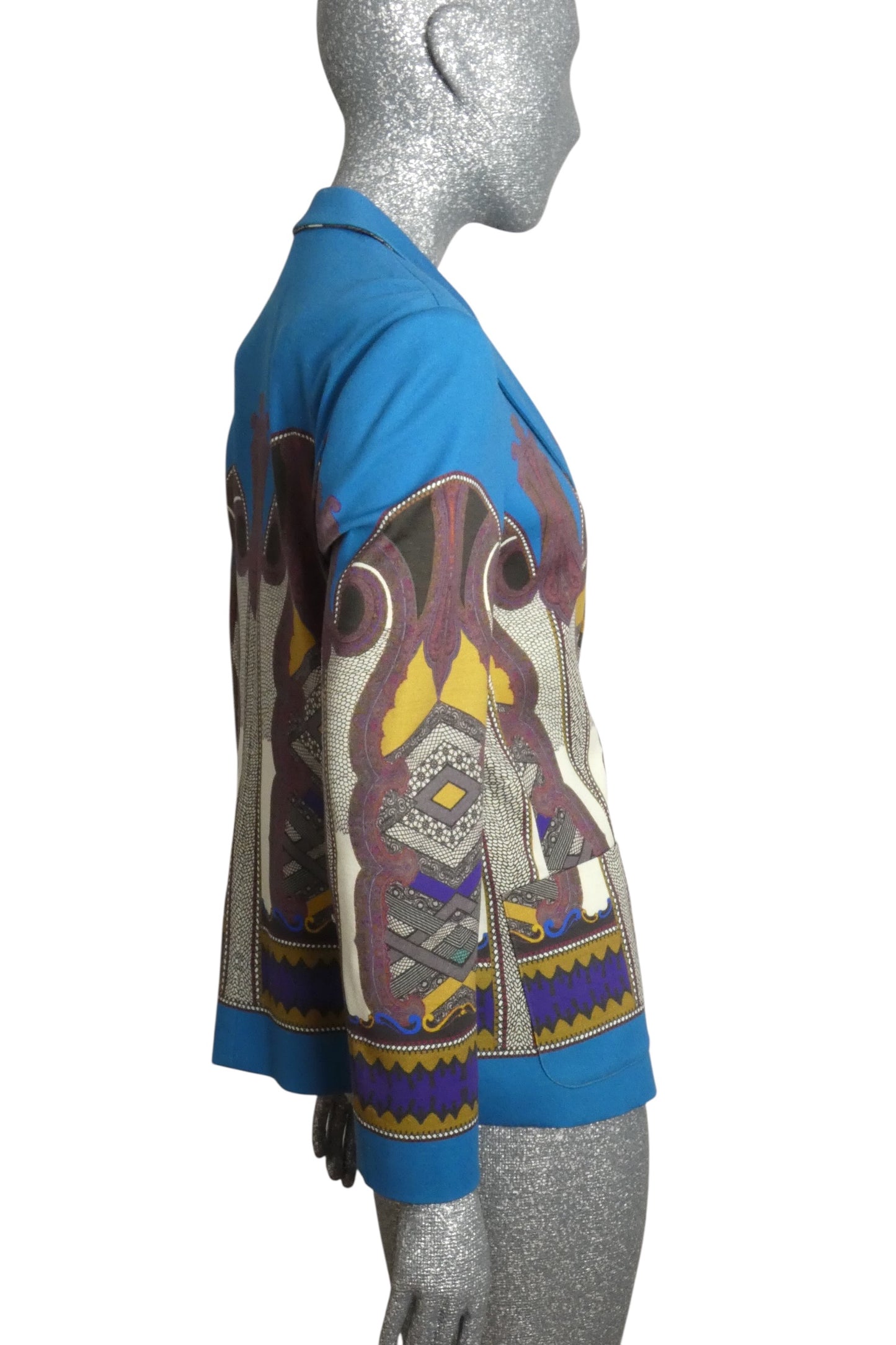 Printed Knit Blazer, Size 8