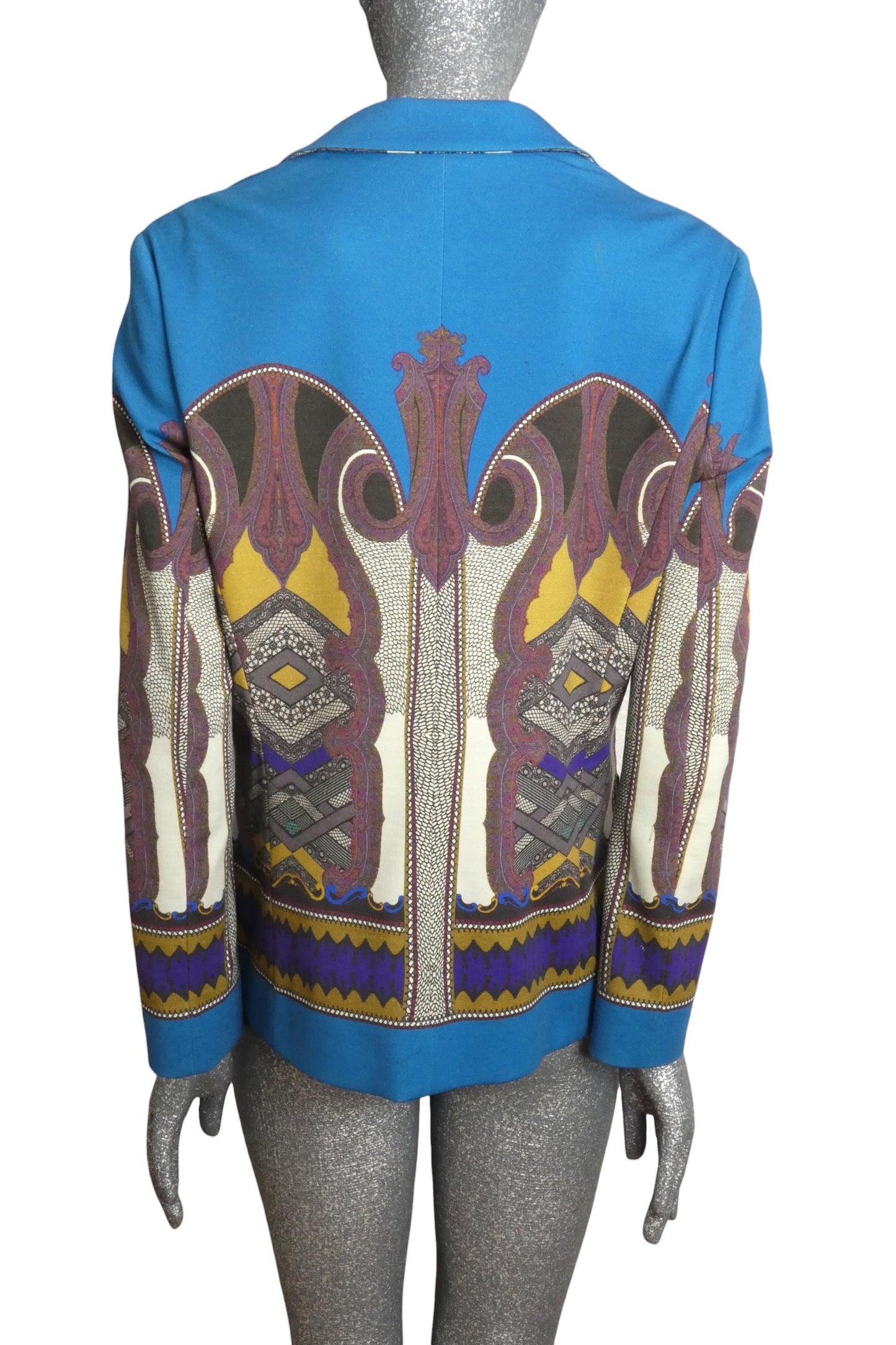 Printed Knit Blazer, Size 8