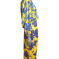 1980s Silk Jacquard & Chiffon Gown, Size 6