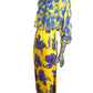 1980s Silk Jacquard & Chiffon Gown, Size 6