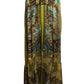 Printed Silk & Lace Maxi Skirt, Size-12