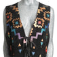 1980s Printed Suede Vest, Size 8