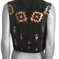 1980s Printed Suede Vest, Size 8