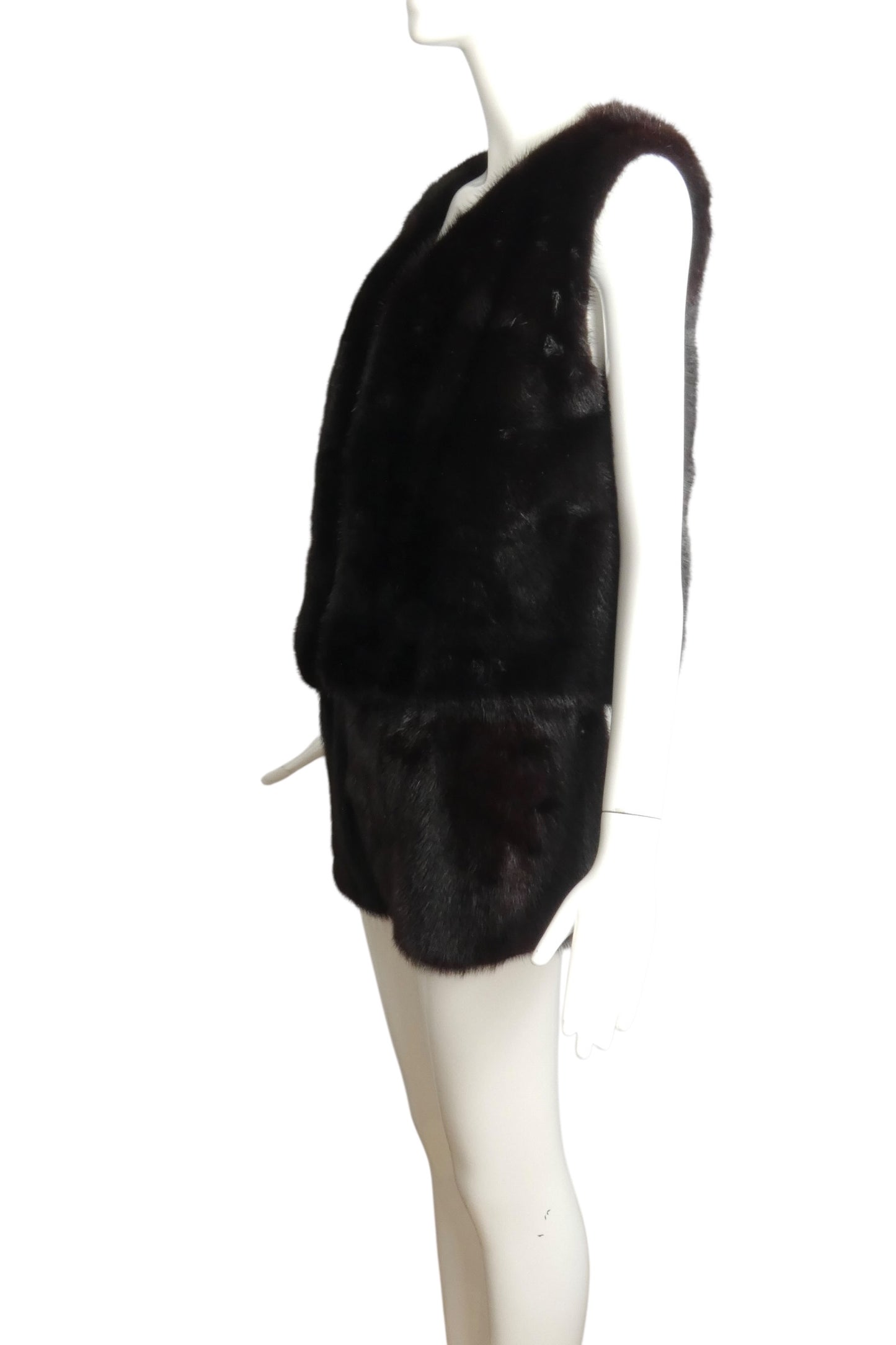 1960s Mink Fur Vest & Shorts Ensemble, Size-6
