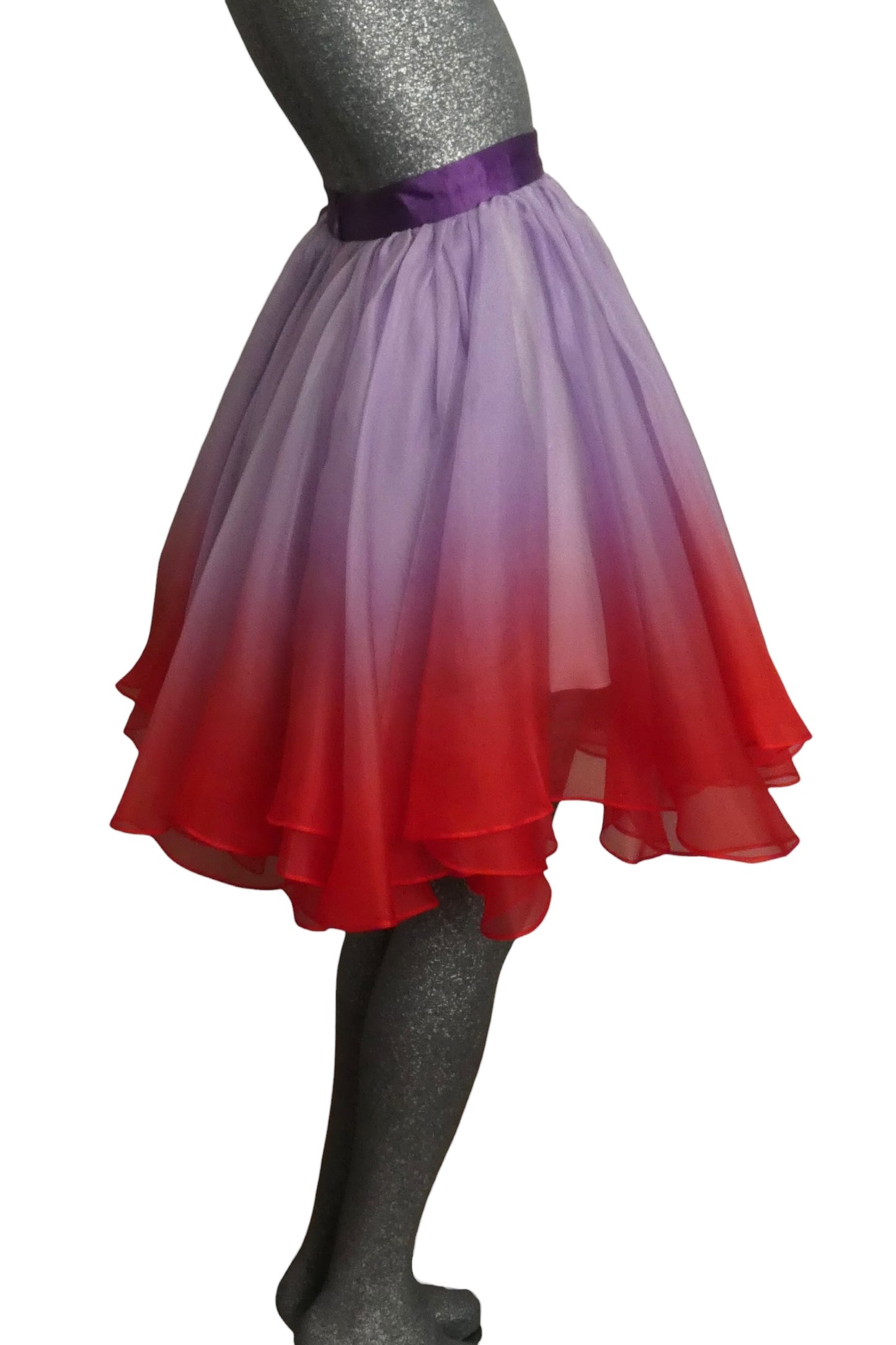 2025 Ombre Organza Skirt, Size-6