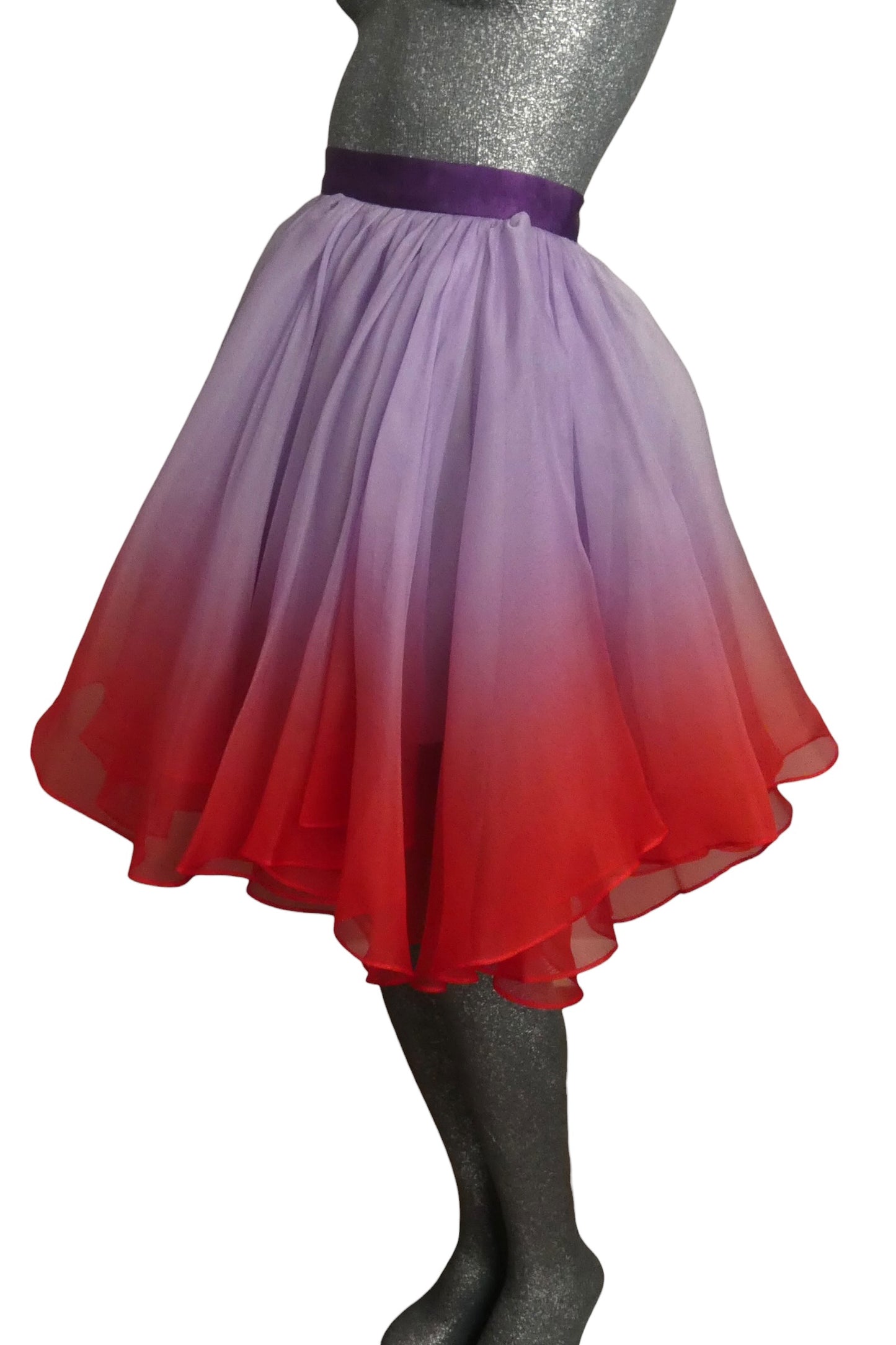 2025 Ombre Organza Skirt, Size-6