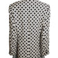 1990s Printed Silk Blazer, Size 6